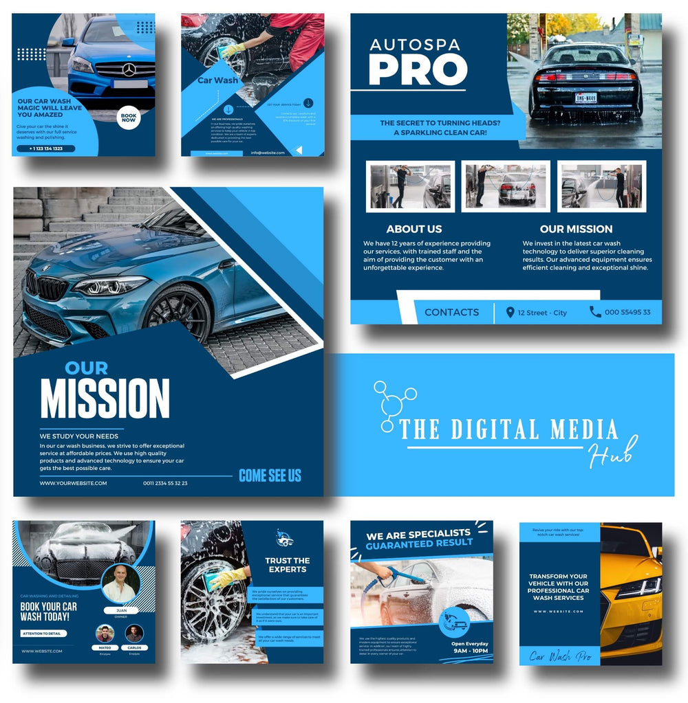 Car Wash Social Media Bundle preview