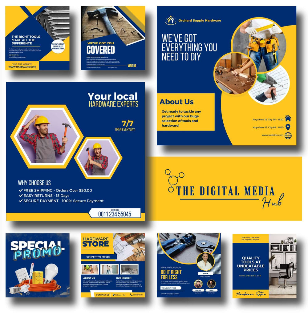 Hardware Store Social Media Bundle preview