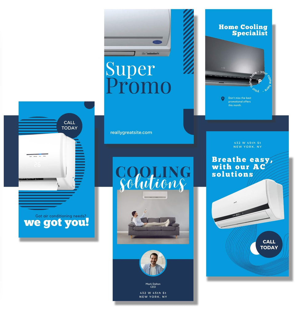 air conditioning promotional instagram stories