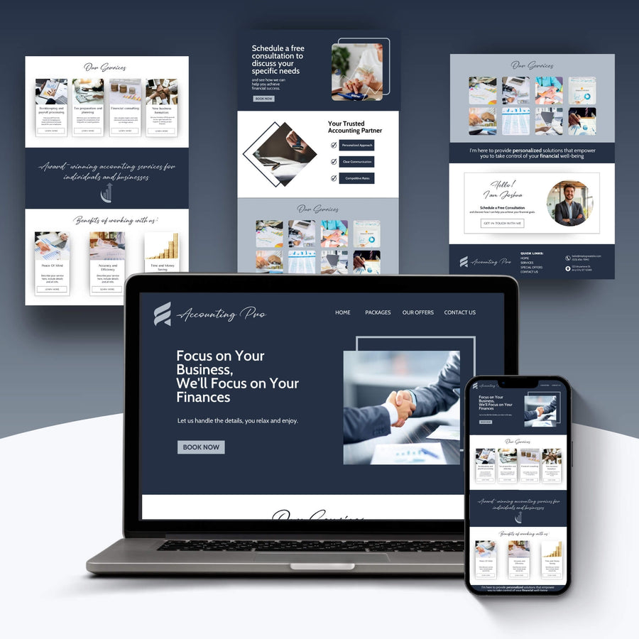 Accounting Webpages preview