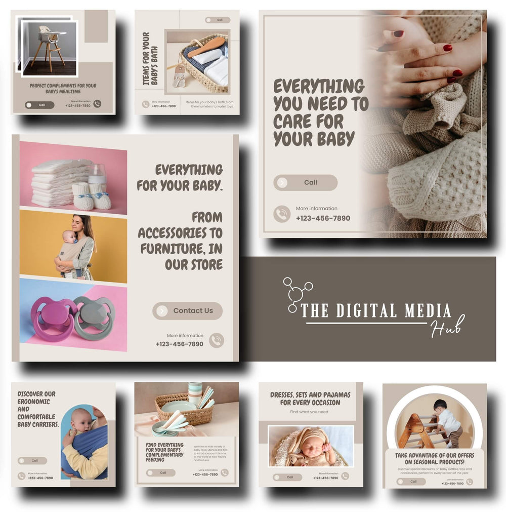 Baby & Kids Store  Social Media Bundle preview