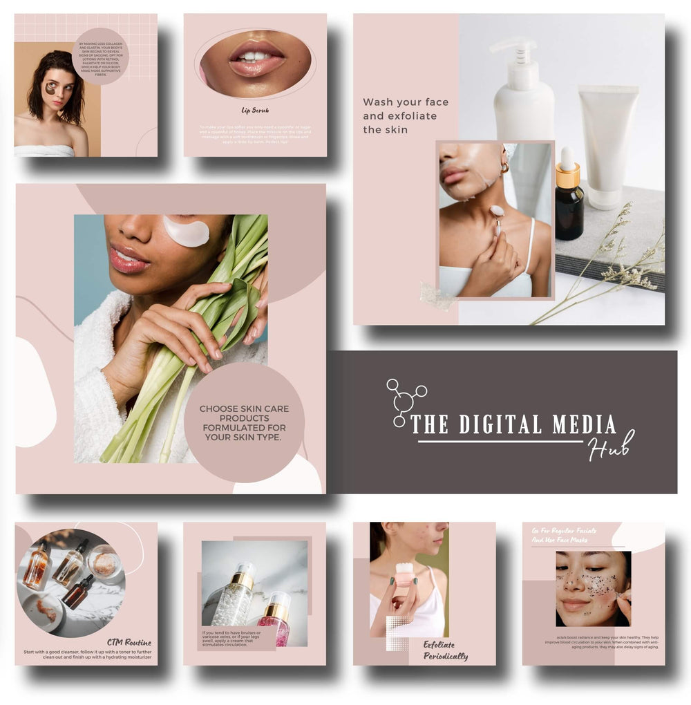 Beauty Products Social Media Bundle preview