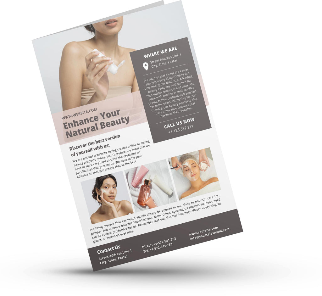 brochures for beauty products sellers