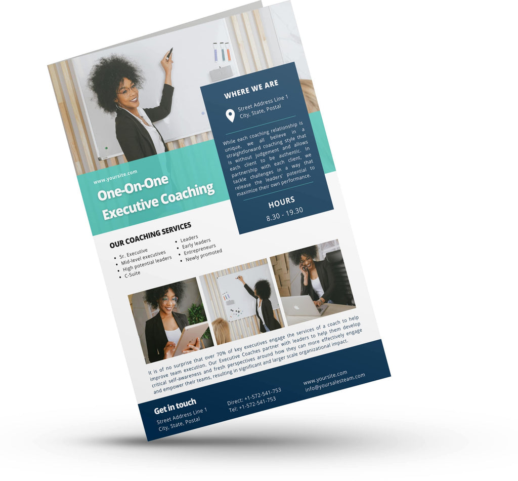 brochures and flyers for coaches and mentors