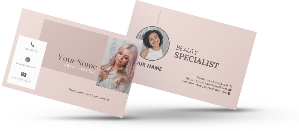 business cards for beauty advisors