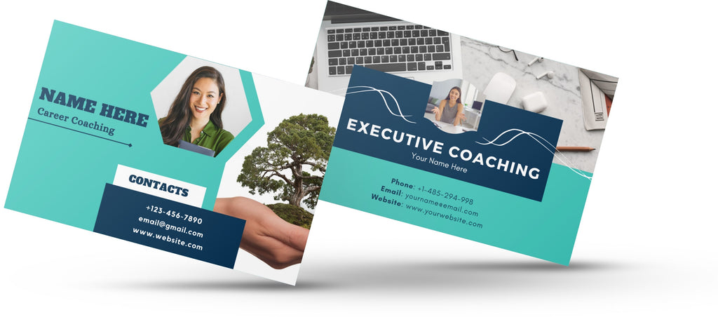 business cards for coaches and mentors