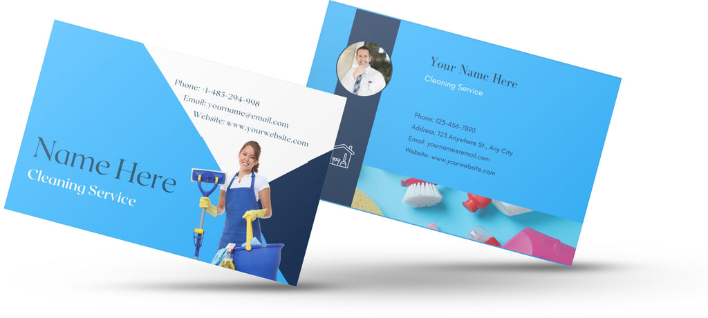 cleaning company business cards