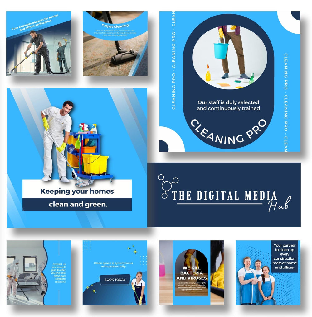 Cleaning Services Social Media Bundle preview