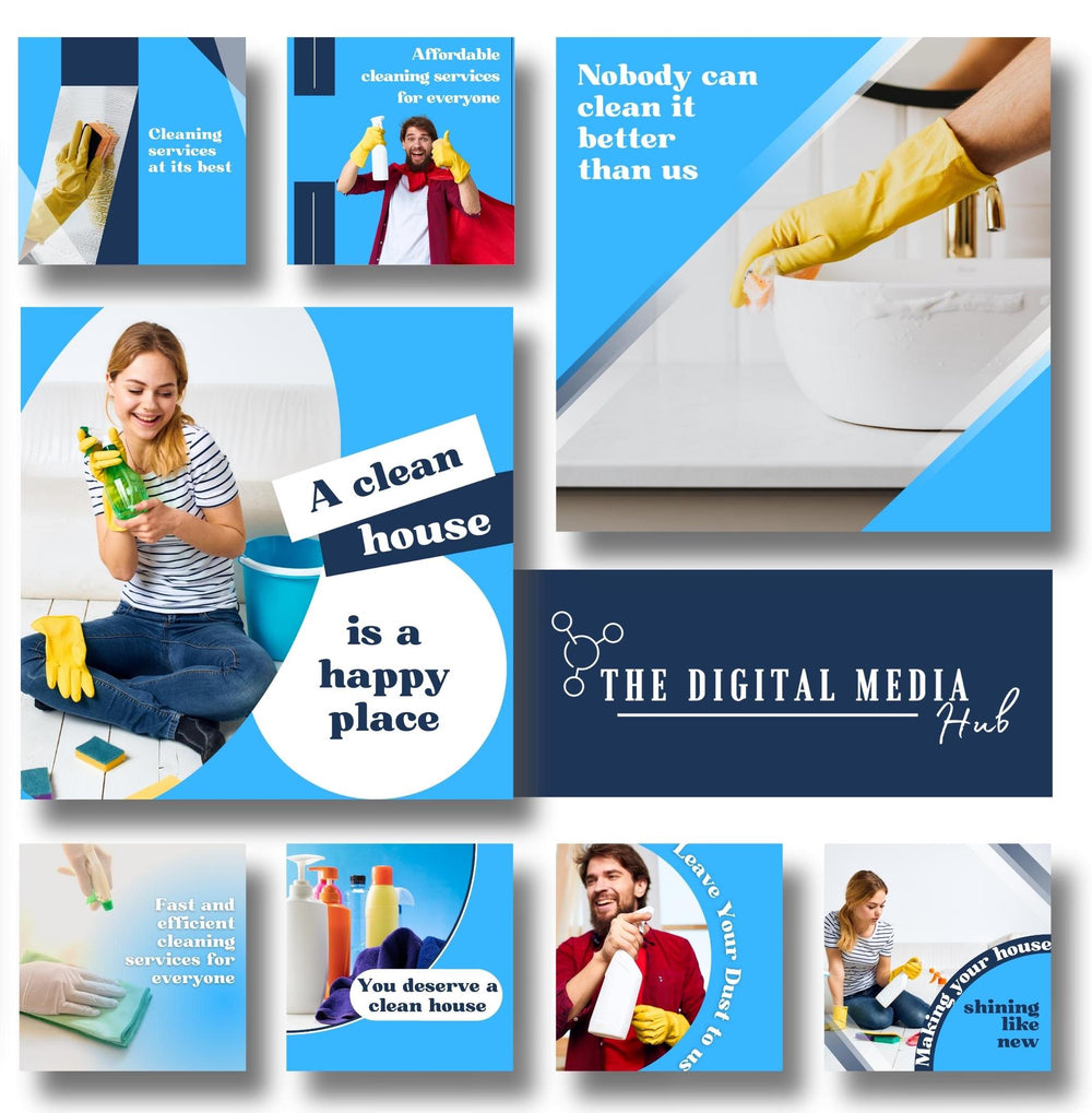 Cleaning Services Social Media Bundle preview