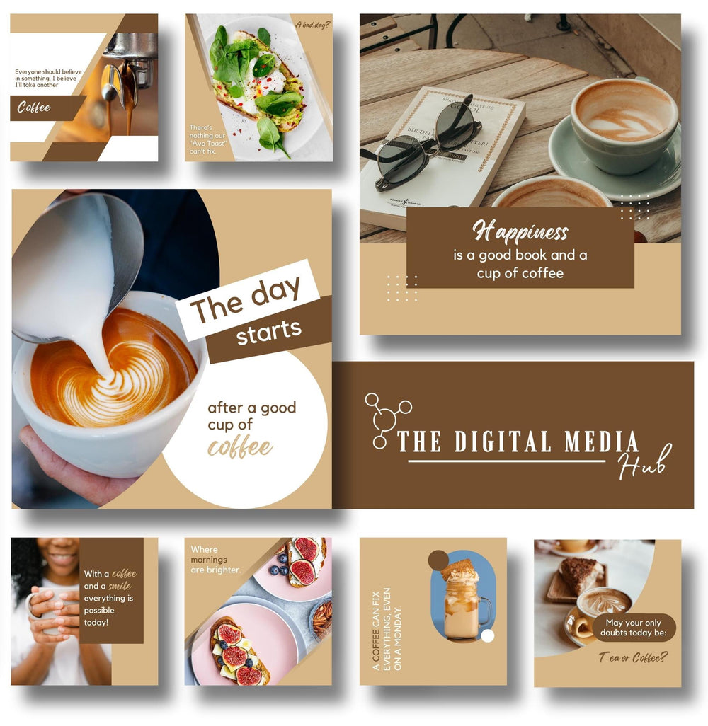 Coffee Shops Social Media Bundle preview