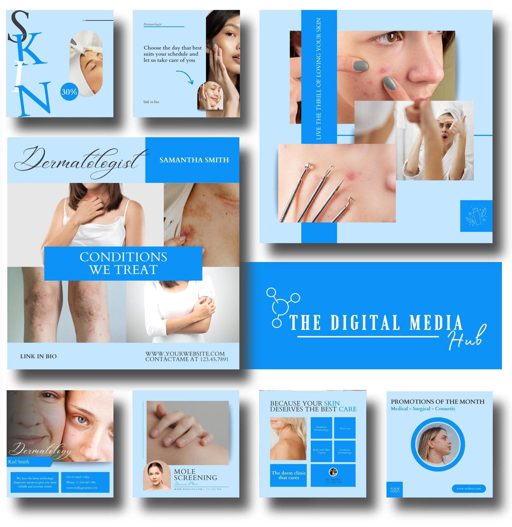 Dermatology Social Media Bundle preview