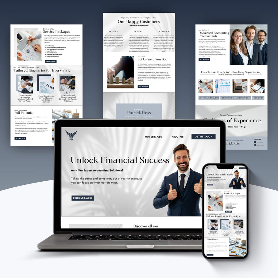 Accounting Webpages preview