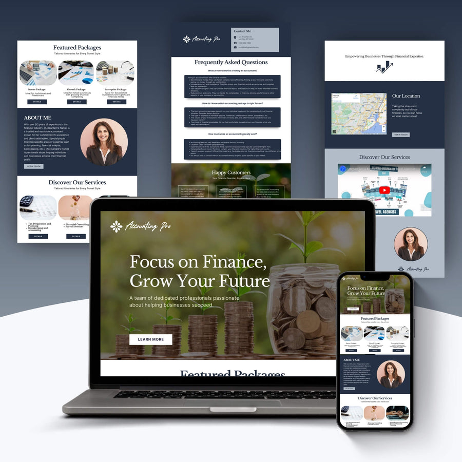 Accounting Webpages preview
