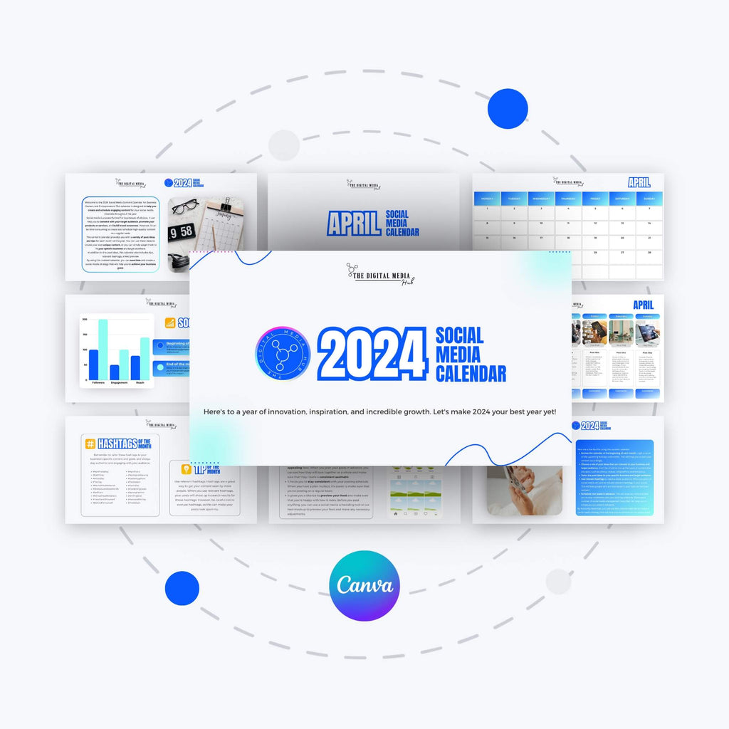 fully editable social media planner