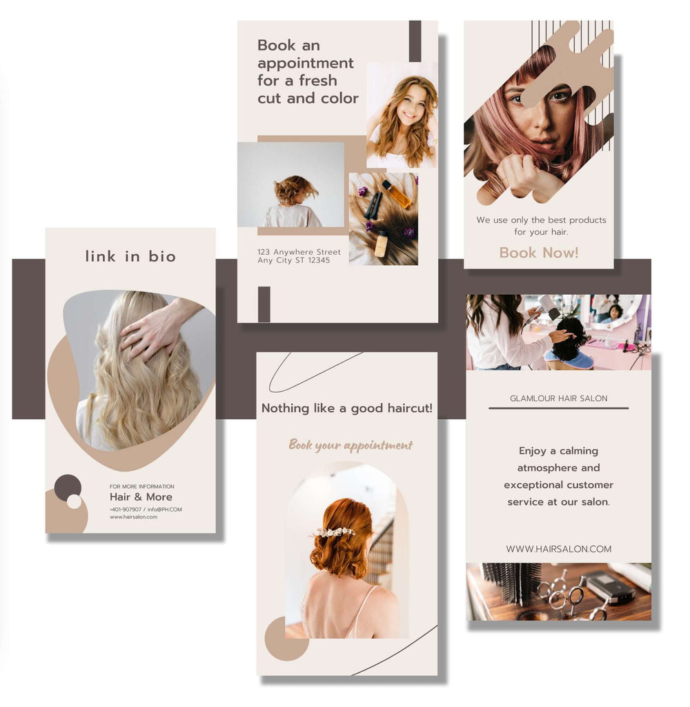 Hairdressers & Hairstylists Social Media Bundle preview