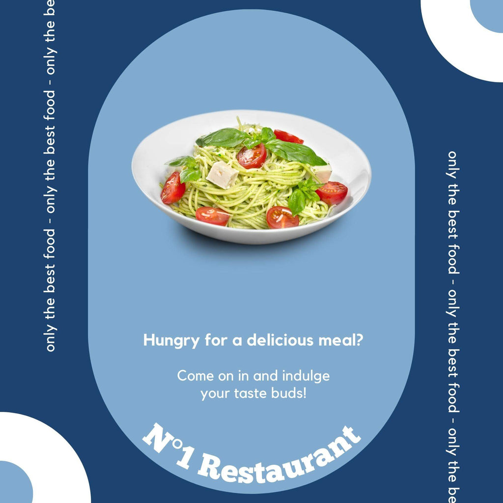 fully editable templates in Canva for restaurants