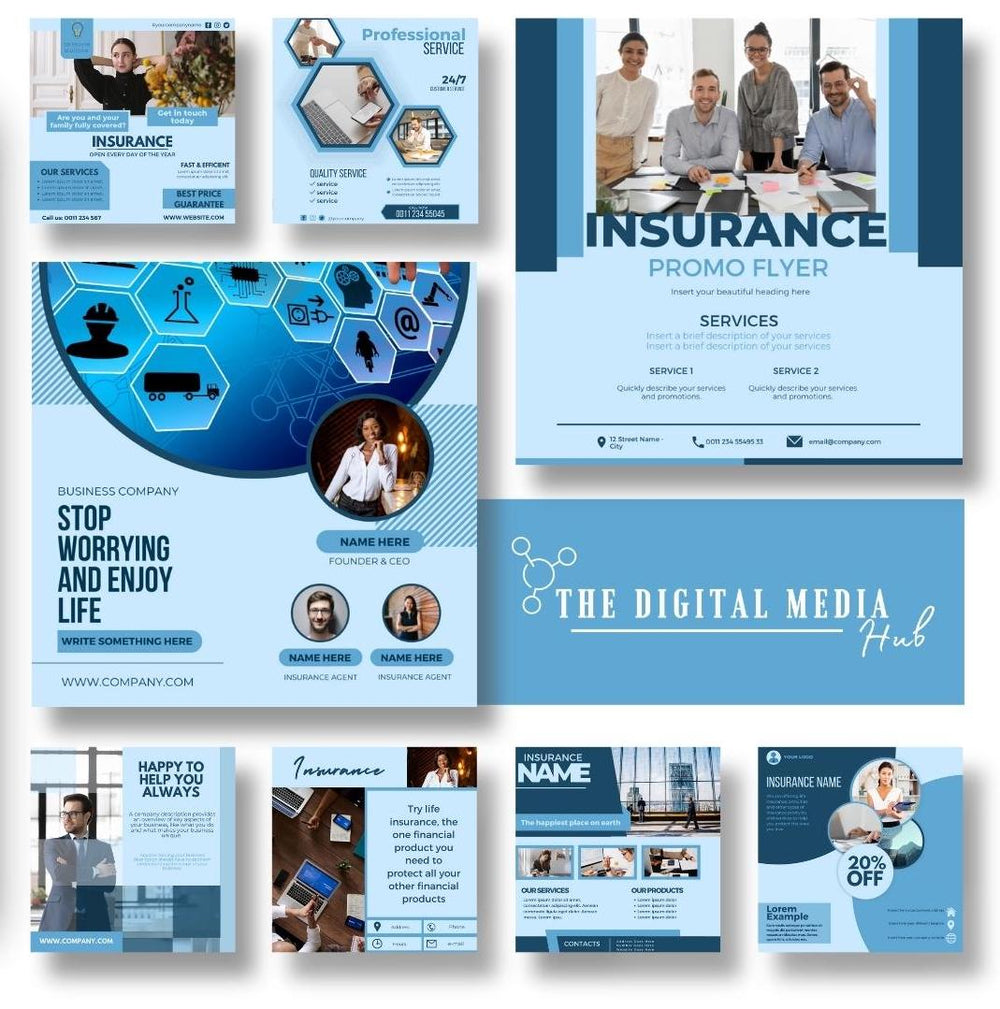 Insurance Agent Social Media Bundle preview