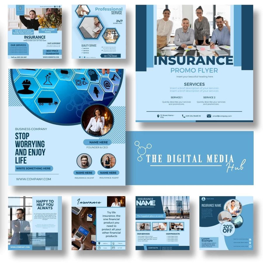 Insurance Agent Social Media Bundle preview