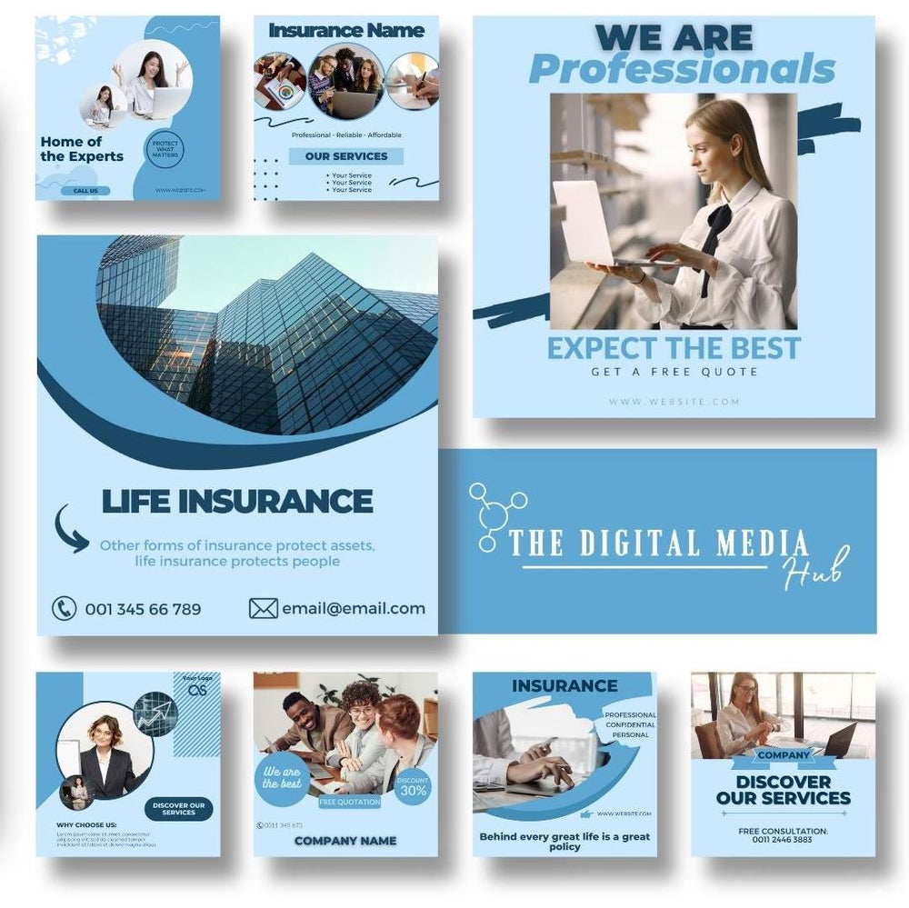 Insurance Agent Social Media Bundle preview