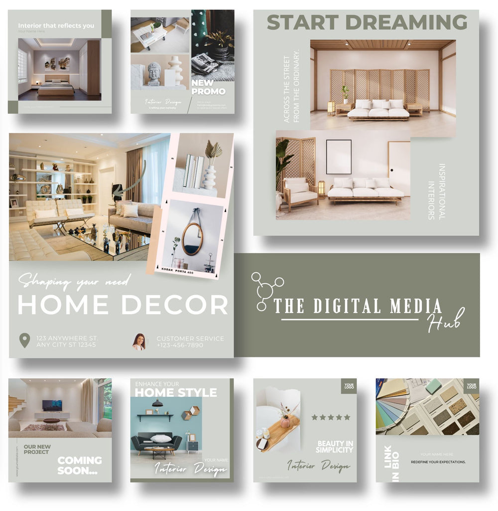 Interior Design Social Media Bundle preview