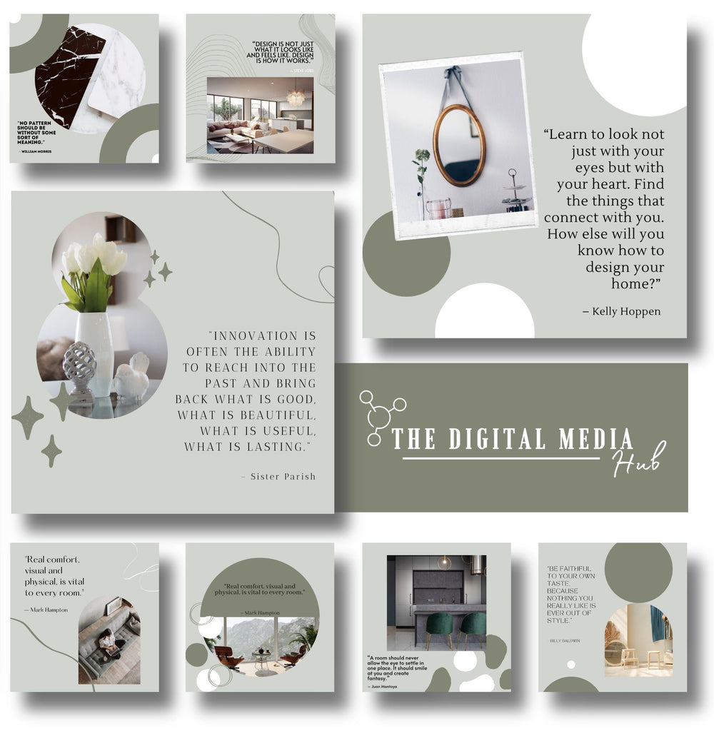 Interior Design Social Media Bundle preview