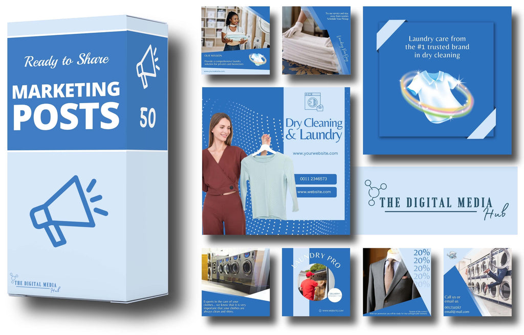 Laundry Services | Ready to Use Social Media Templates | 100% Editable ...