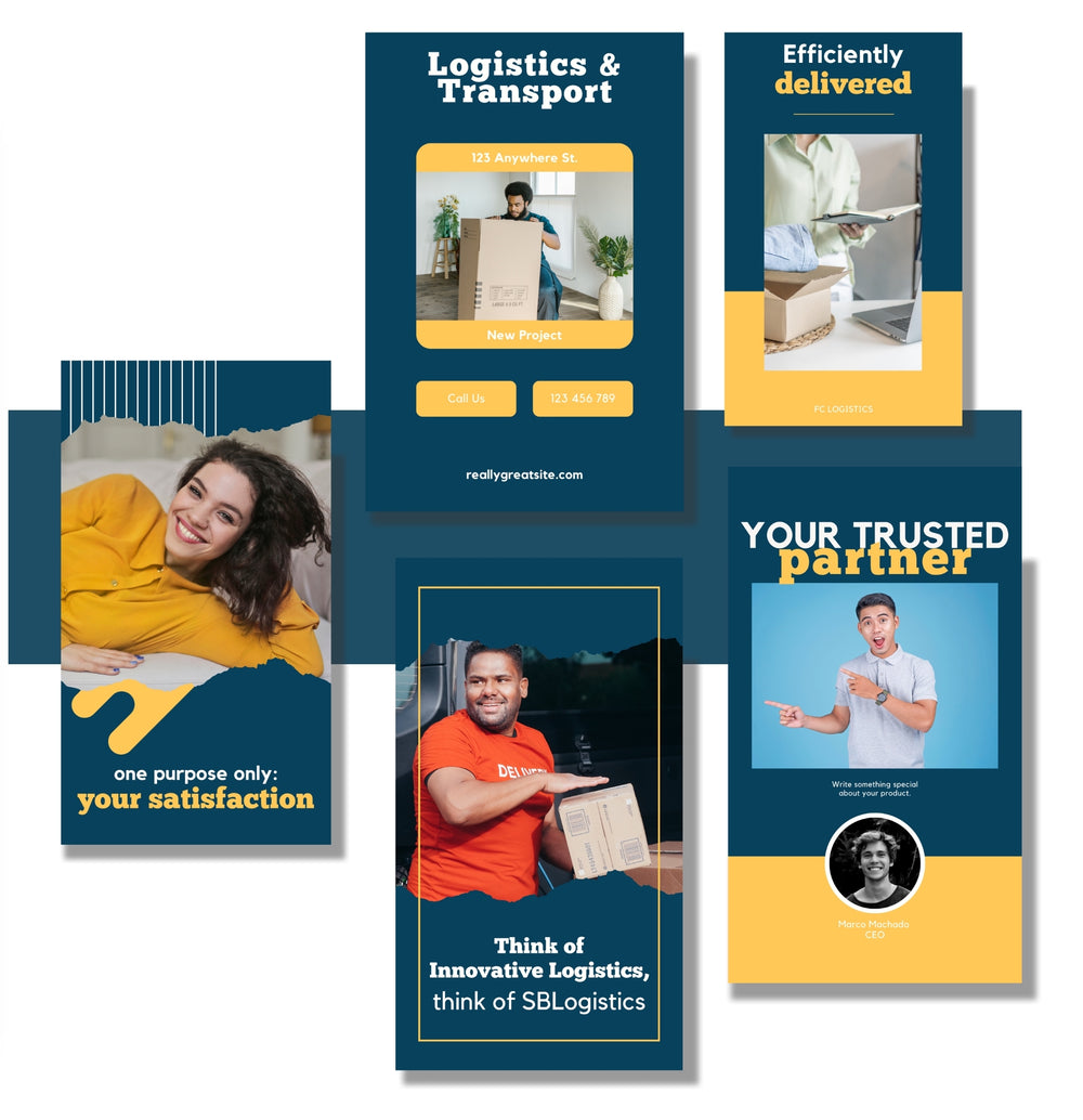 Logistics & Transport Social Media Bundle preview