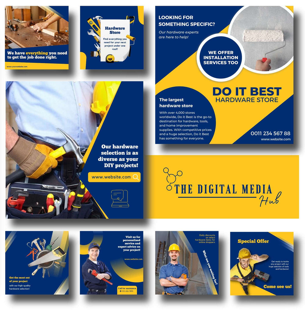 Hardware Store Social Media Bundle preview