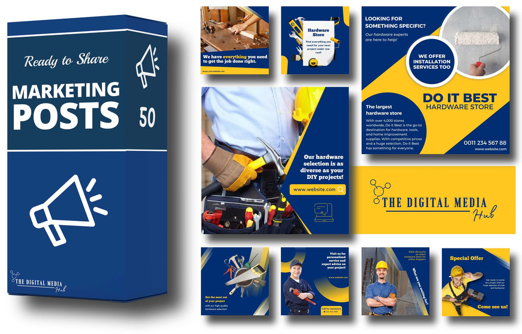 Hardware Store | Ready to Share Marketing Templates | 100% Editable ...