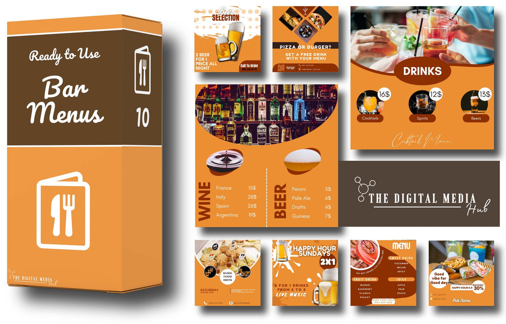 Bars & Pubs Social Media Bundle preview