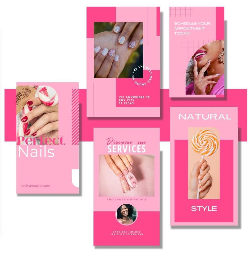 Nails  Social Media Bundle preview