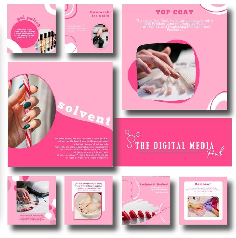 Nails  Social Media Bundle preview