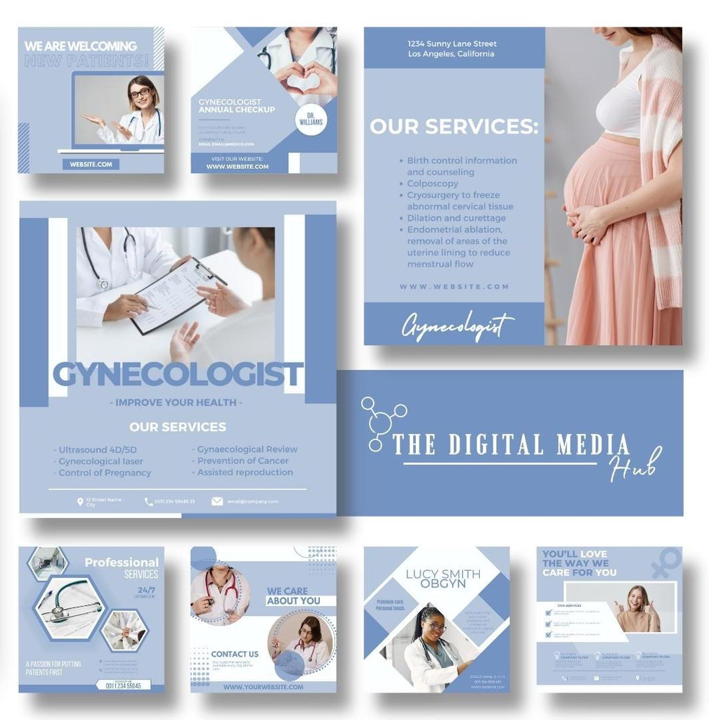 OB/GYN Bundle | Ready to Share Social Media Templates & Content – The ...