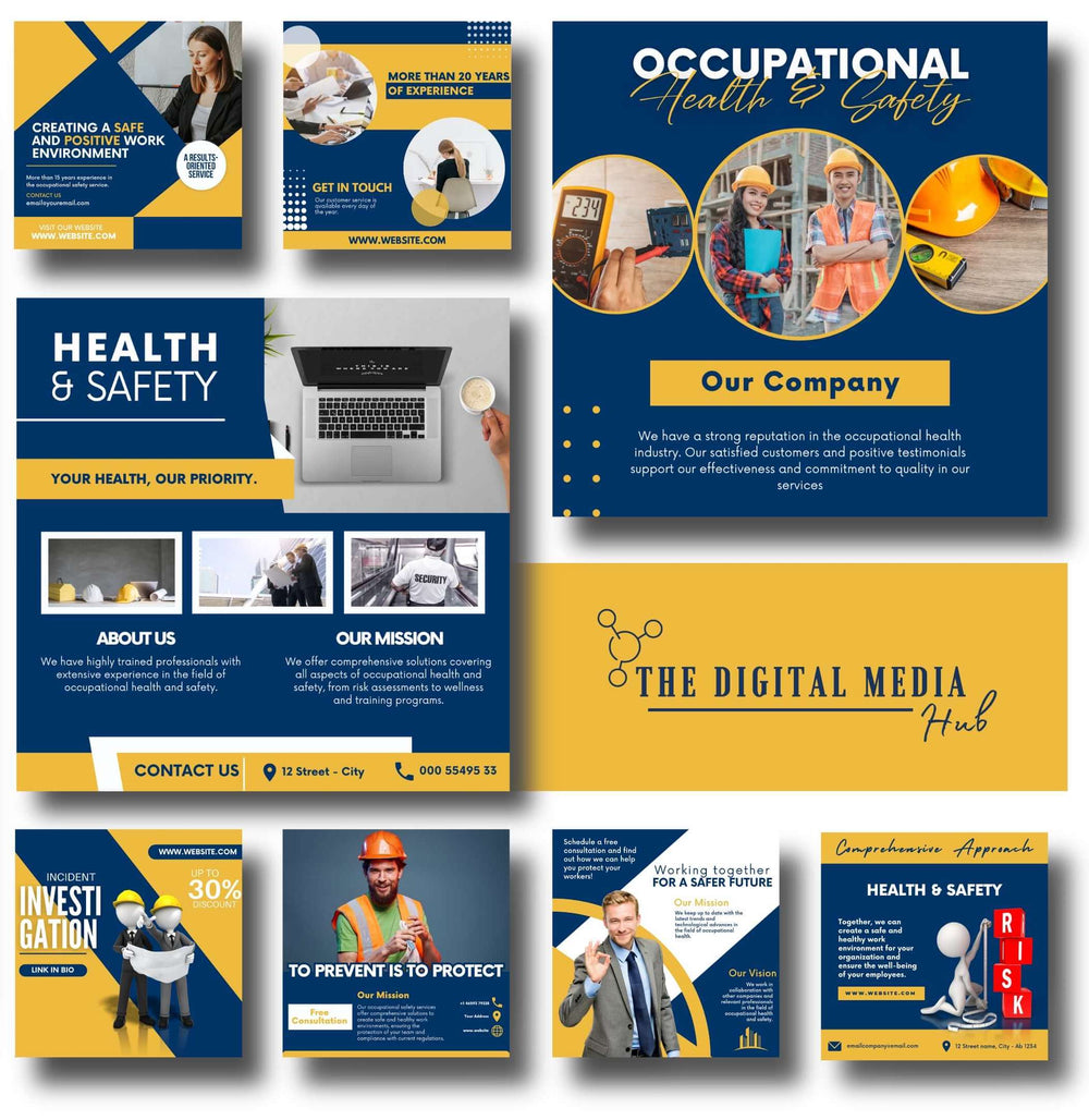 Occupational Health & Safety Social Media Bundle preview