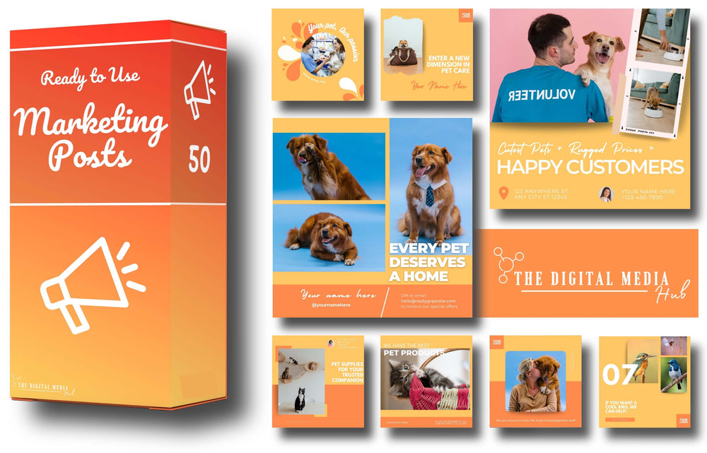Pets  Social Media Bundle preview