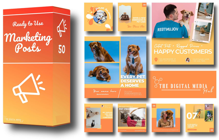 Pets  Social Media Bundle preview