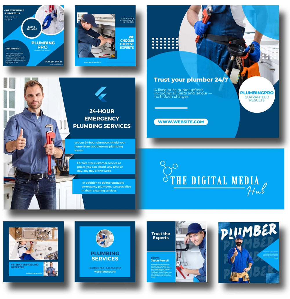 Plumber Social Media Bundle preview