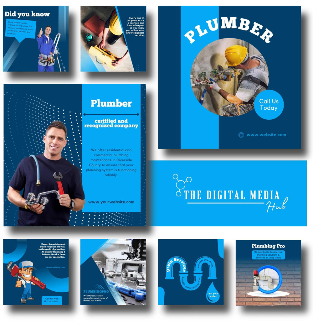 Plumber Social Media Bundle preview