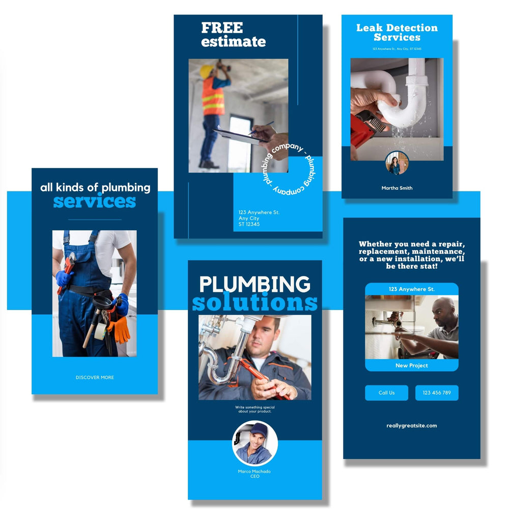 Plumber Social Media Bundle preview
