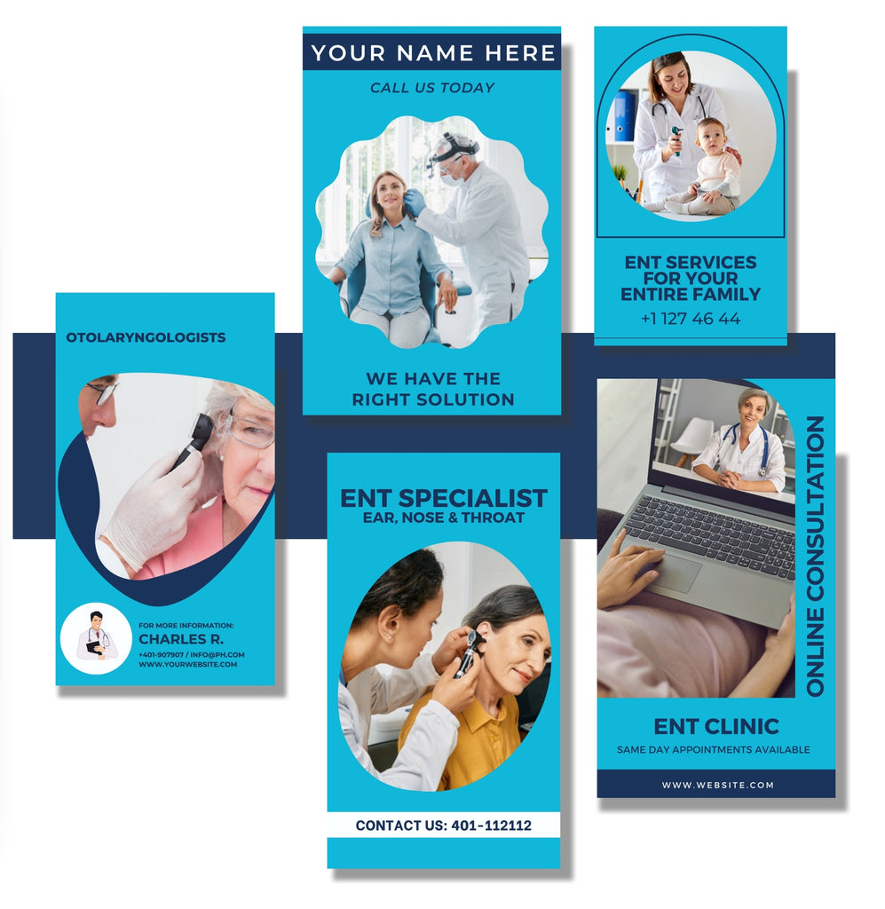 Ent Posts ENT Specialist | Ready to Share Marketing Templates | 100% Editable ...