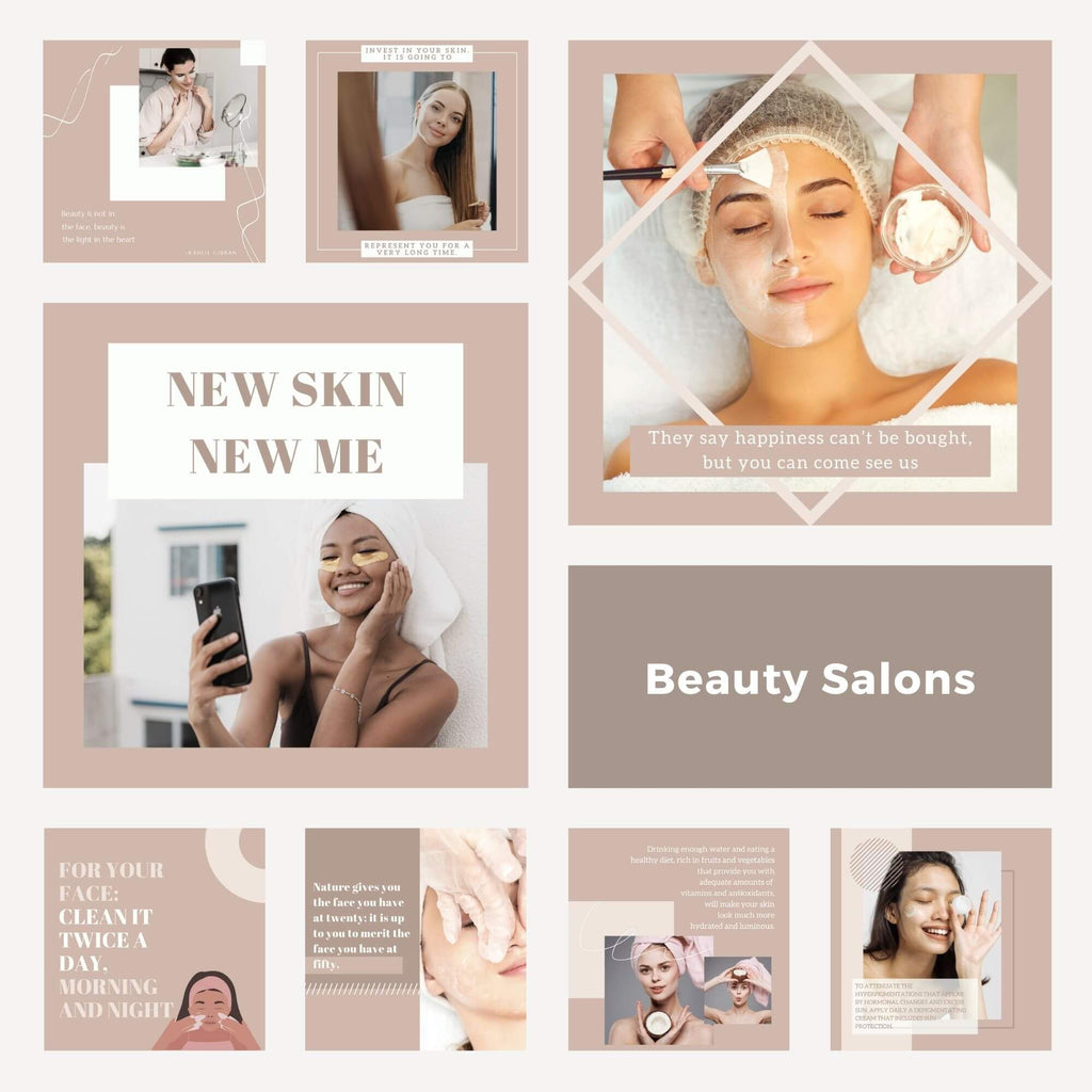 ready to share Canva social media templates for beauty salons