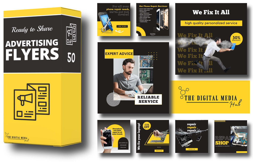 Computer & Phone Social Media Bundle preview