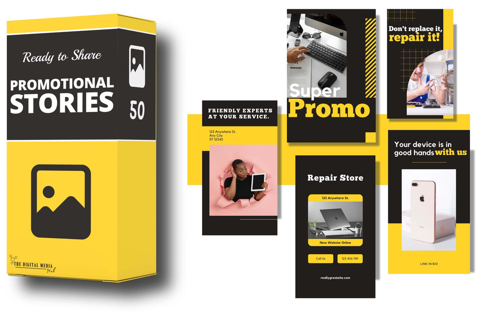 Computer & Phone Social Media Bundle preview