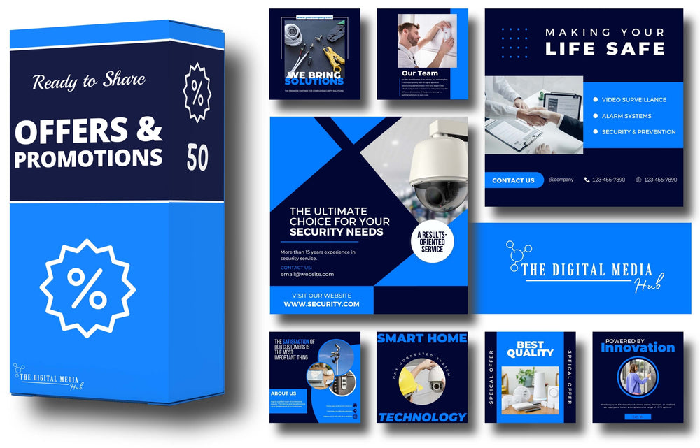 Security Systems Social Media Bundle preview