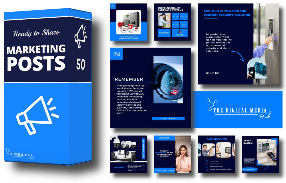 Security Systems Social Media Bundle preview