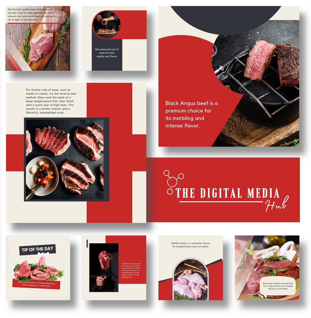 Butcher Shop Social Media Bundle preview