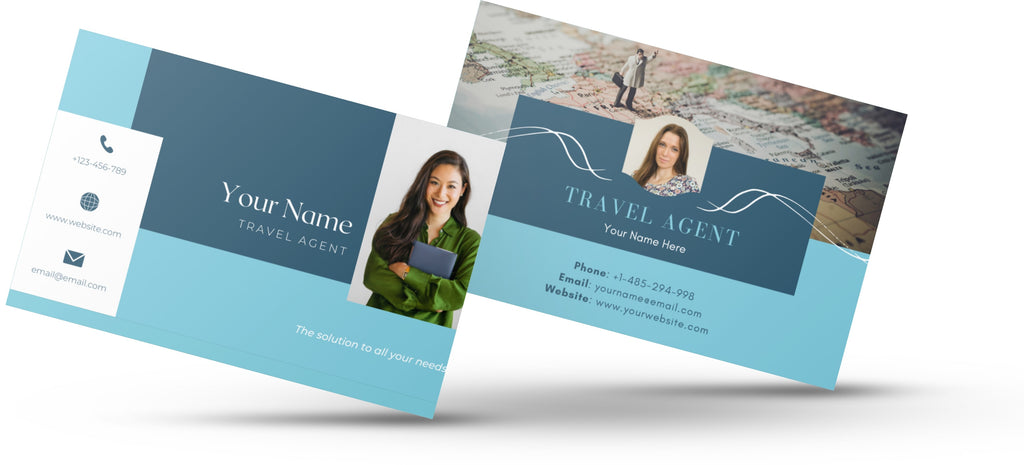 business cards for travel agents